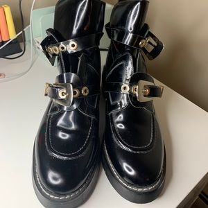 balenciaga ceinture  cutout boots